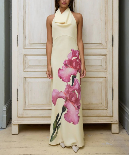 Art Iris Floral Maxi Dress