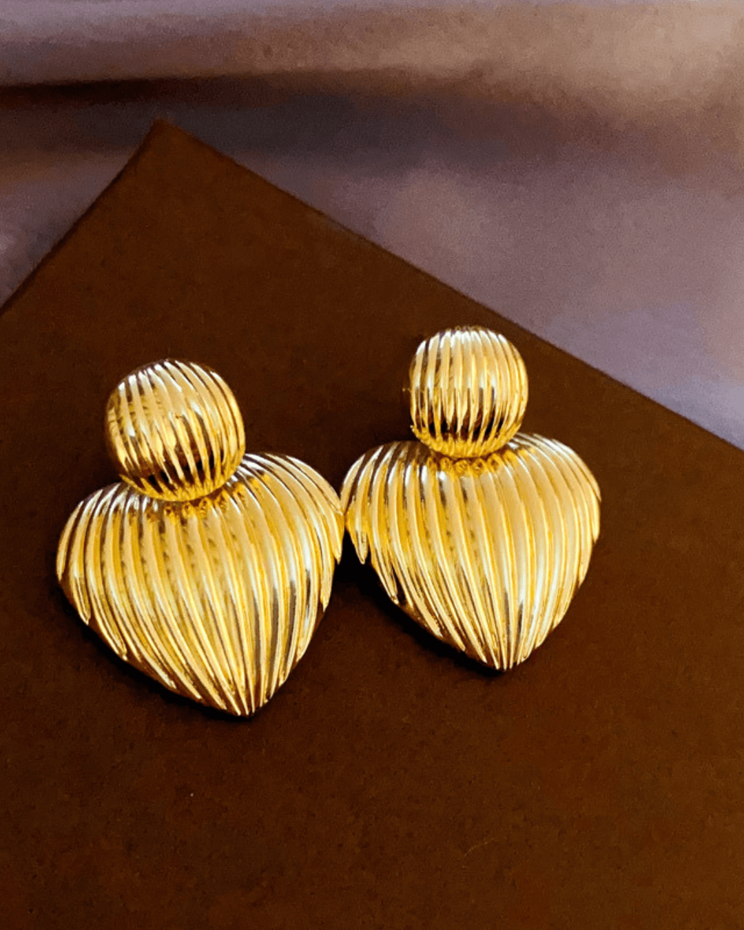 18K Gold Plated Fashion Edge Hoop Earrings Gold