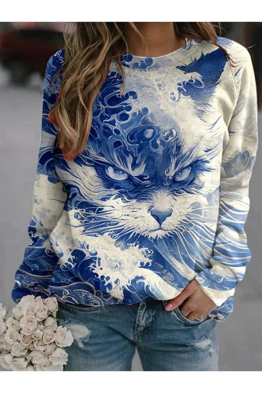 Printed Sweatshirt Casual Style