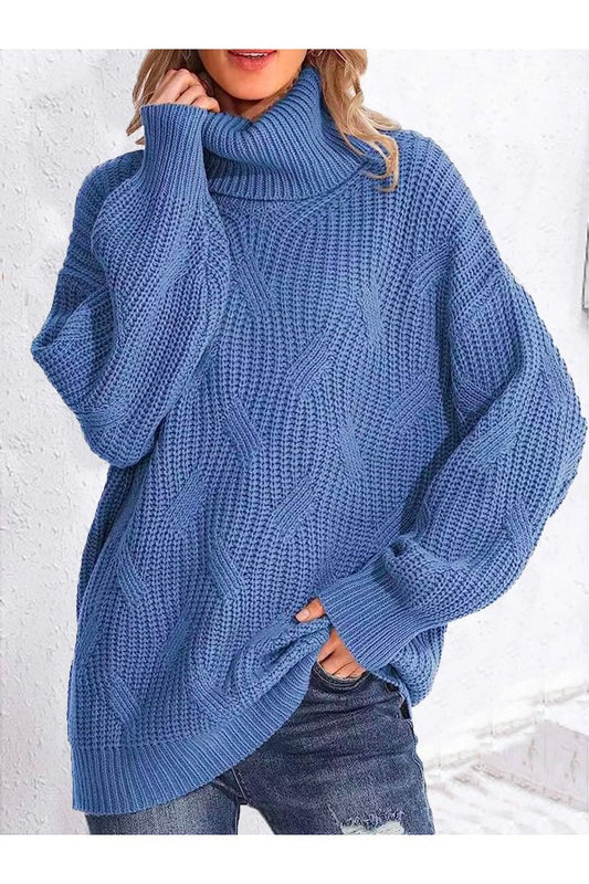 Wool Striped Long Sleeve Comfy Casual Sweater