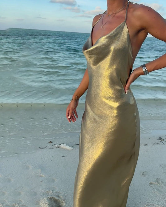 Sexy Backless Holiday Party Dress