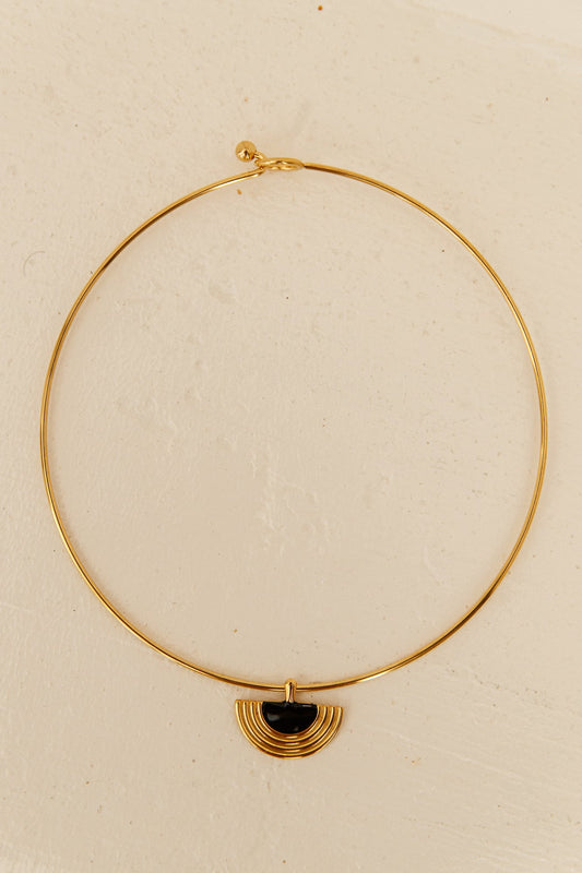 Collar Luna Glow Chapado En Oro De 18k Oro