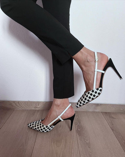 Slingback Strap Pointed Toe Stiletto Heels