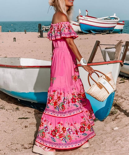 Soft Beach Specialty Print Dress