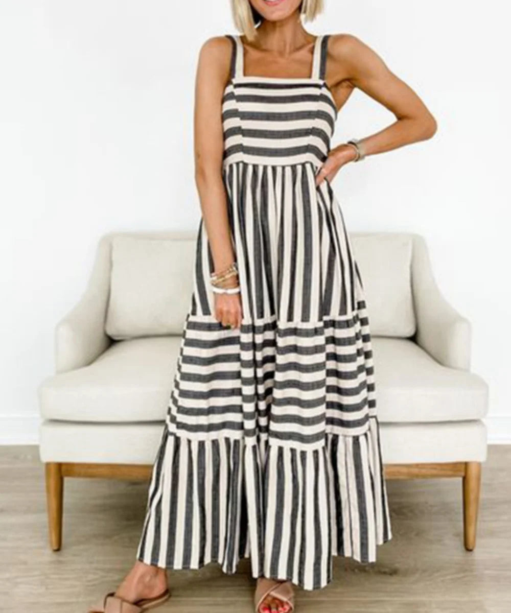Casual Zebra Stripe Dress