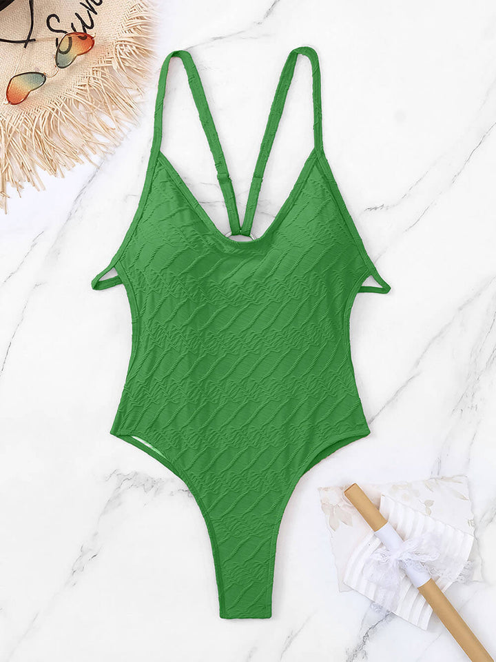 Backless One Piece Swimsuit