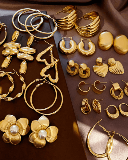 Pendientes de moda chapados en oro de 18 quilates gratis