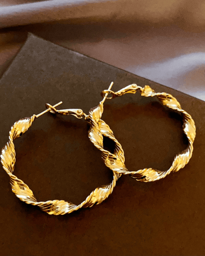 Pendientes De Moda Chapados En Oro De 18 Quilates Oro