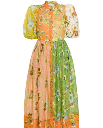 Floral Print Midi Dress
