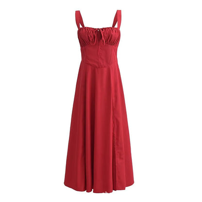 Summer Romantic Solid Color Dress