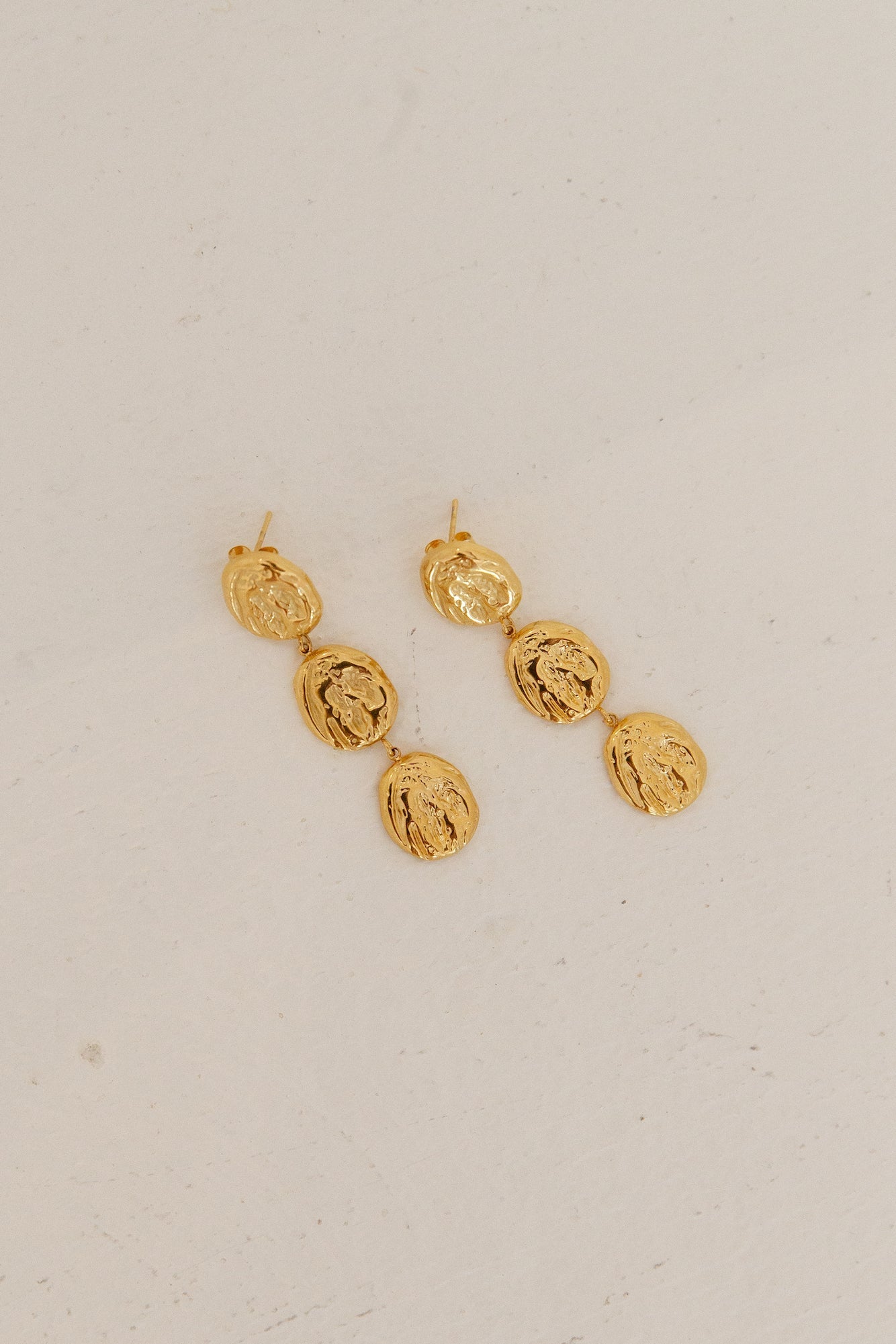 18k Gold Plated Hidden Gold Earrings Gold