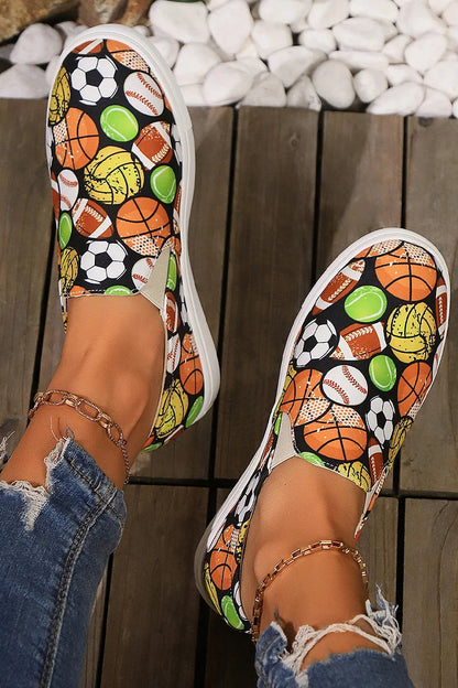 Multicolor Animals Print Round Toe Casual Loafers