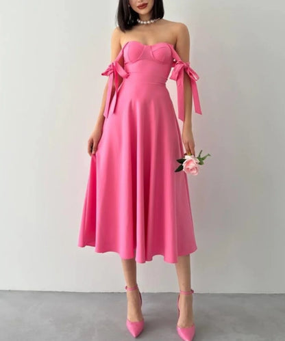 Cenicienta elegante vestido de color liso 