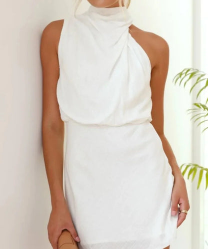 Comfort Sleeveless Linen Mini Dress