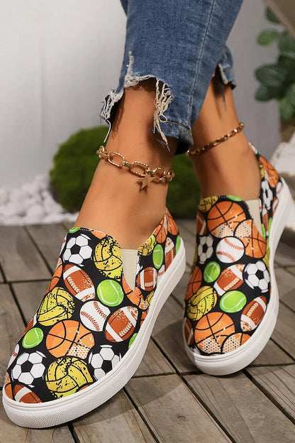 Multicolor Animals Print Round Toe Casual Loafers