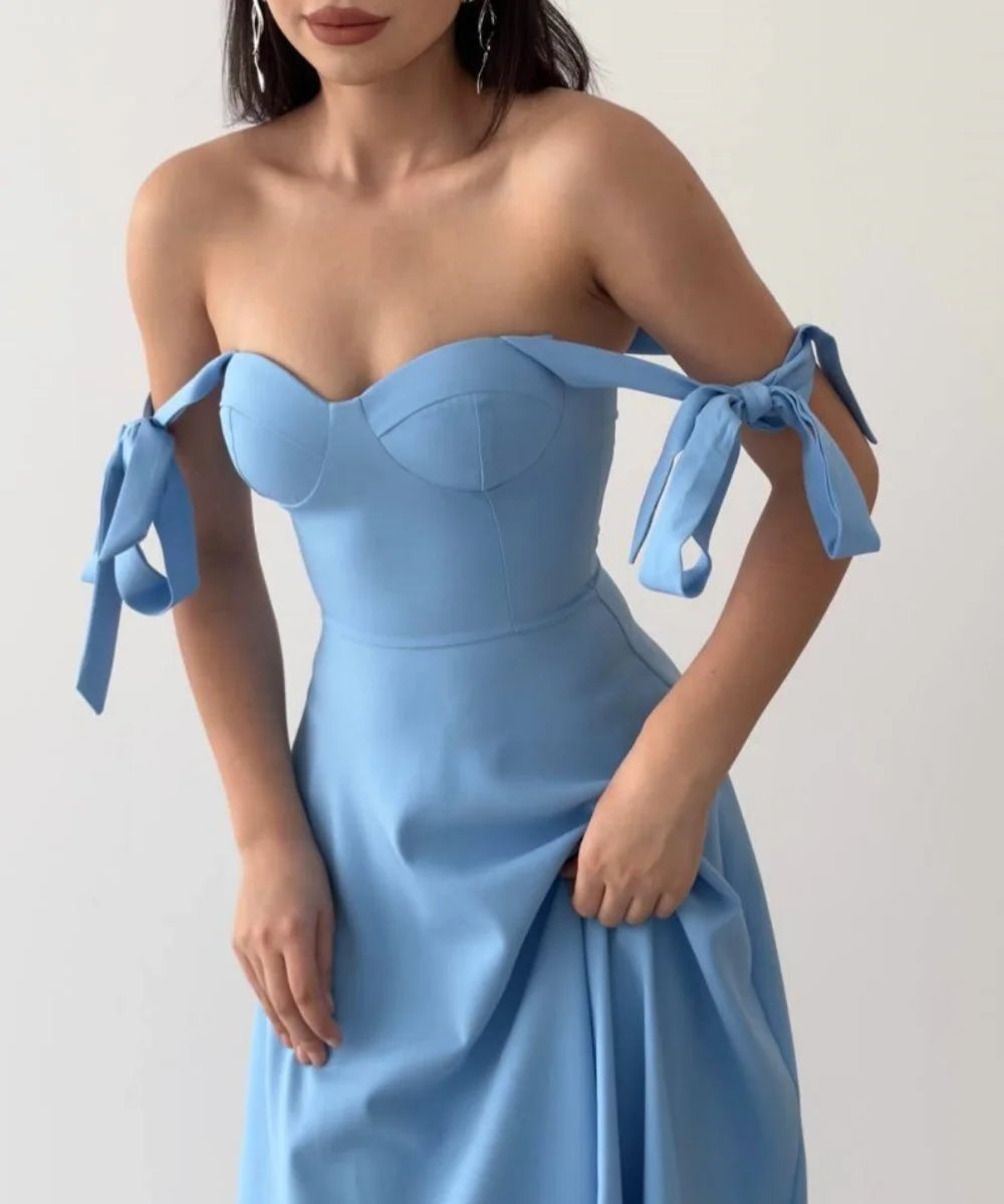 Cenicienta elegante vestido de color liso 