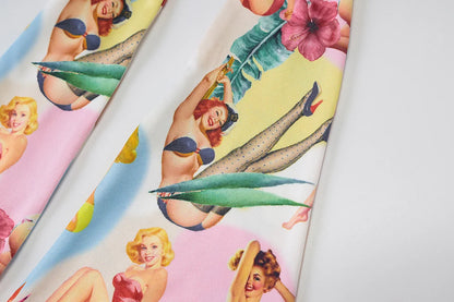 Colorful Beach Girls Print Vest