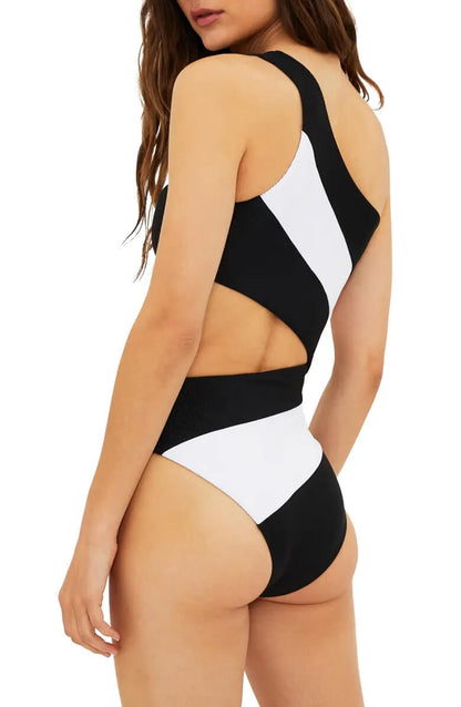 Joyce Cutout One-Shoulder One-Piece Swimsuit